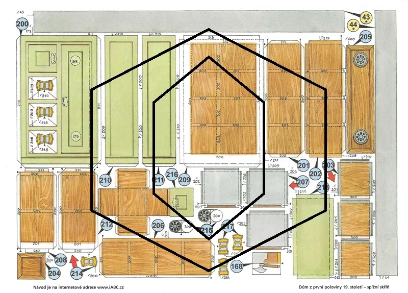 Dům z první poloviny 19. století - Špajzová skriňa